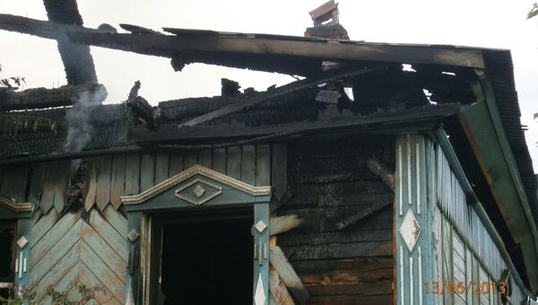Пожар в частном доме на Урале