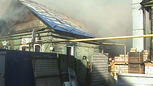 Пожар в частном доме по адресу улица Крылова, 13 в поселке Шмидта Железнодорожного района Самарской области