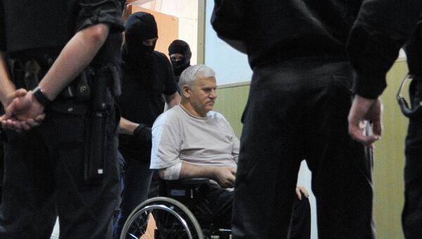 Арестованный мэр Махачкалы Саид Амиров в здании Басманного суда