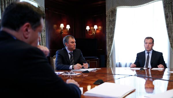 Д.Медведев встретился с руководством Единороссов