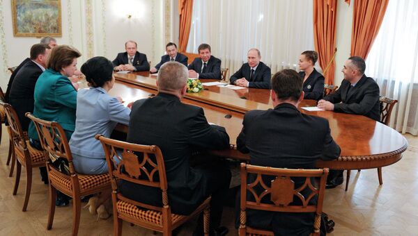 Встреча В.Путина с российскими космонавтами