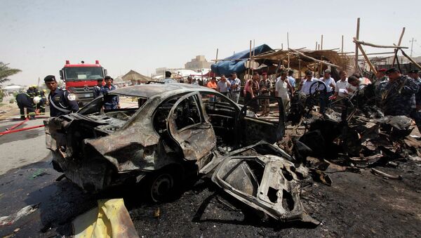 На месте взрыва в городе Наджаф в Ираке