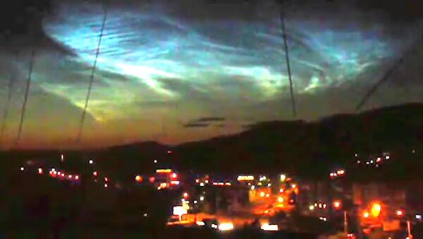 Необычное свечение в небе над Челябинской областью. Съемка очевидца