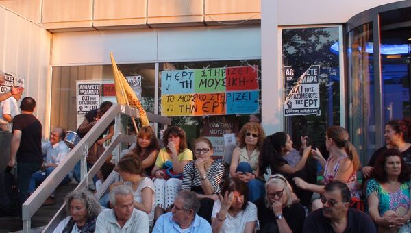 Забастовка журналистов в Греции. Архивное фото