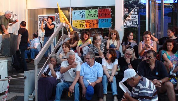 Забастовка журналистов в Греции, архивное фото