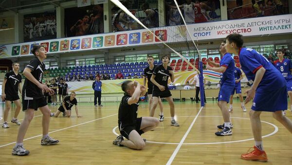 Международные детские игры в Новосибирске. Волейбол