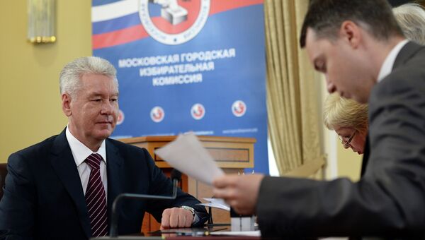 С.Собянин подал документы в Мосгоризбирком для участия в выборах мэра Москвы
