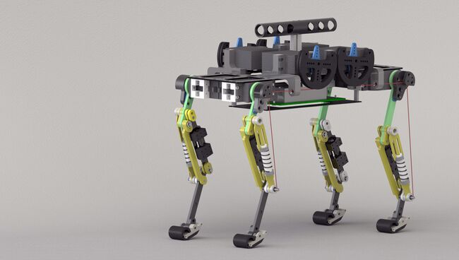 Робот Cheetah-Cub, который двигается подобно кошке