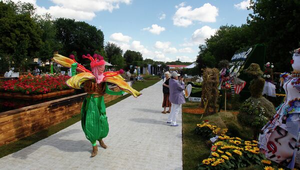 На Московском фестивале садов и цветов, архивное фото