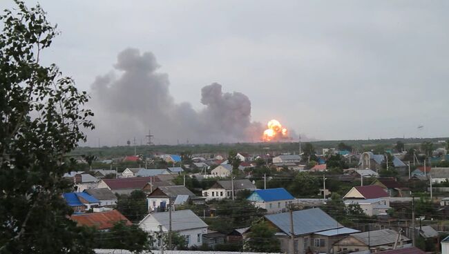 Взрывы на полигоне в Самарской области