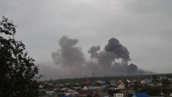 Взрывы на полигоне в Самарской области