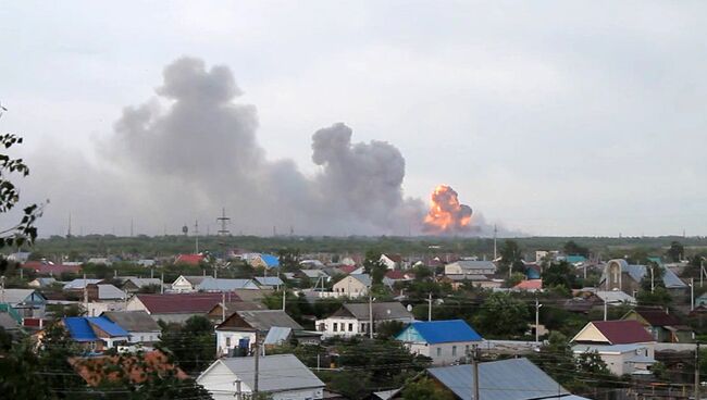 Взрывы на полигоне в Самарской области