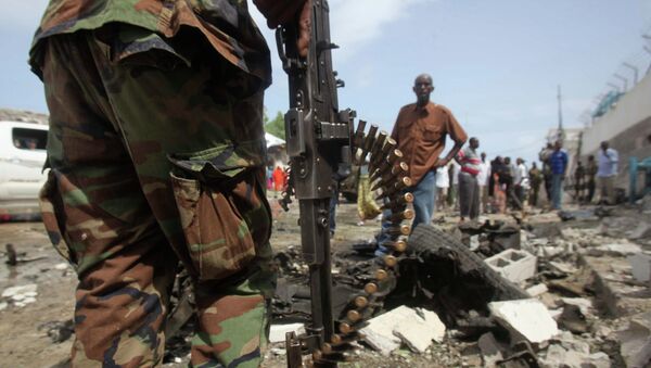 Последствия нападения на здание ООН в столице Сомали, архивное фото
