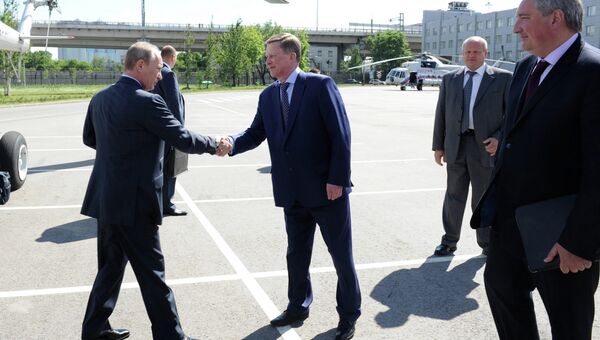 Путин посетил  Обуховский завод
