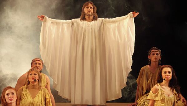 Сцена из рок-оперы Иисус Христос-суперзвезда