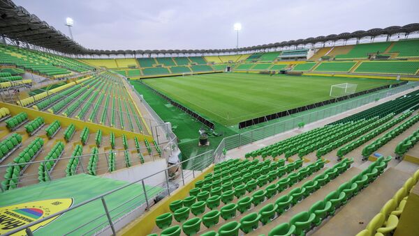 Стадион Анжи-Арена в Каспийске. Архивное фото