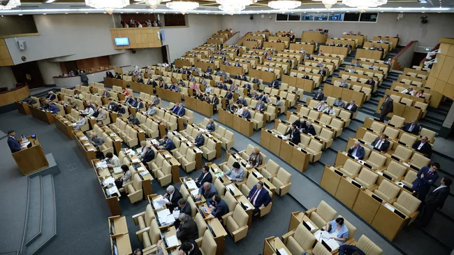 Пленарное заседание Госдумы РФ