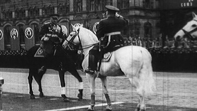 Исторический Парад Победы на Красной площади в Москве 24 июня 1945 года