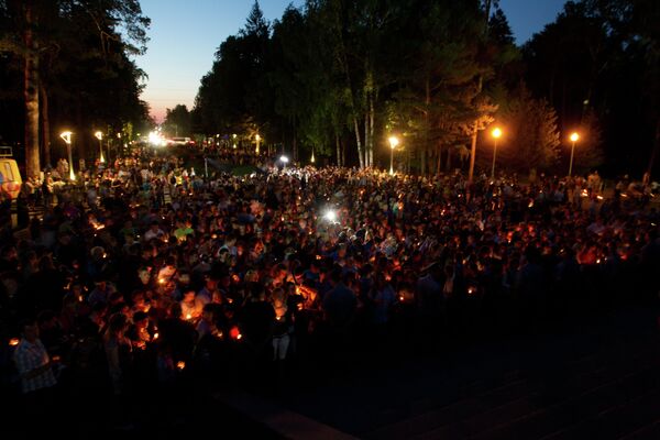 Акция Зажги свечу, приуроченная к 72-ой годовщине начала Великой Отечественной войны, в Томске
