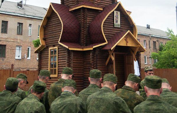 Часовня для крещения призывников появилась при военкомате Красноярска