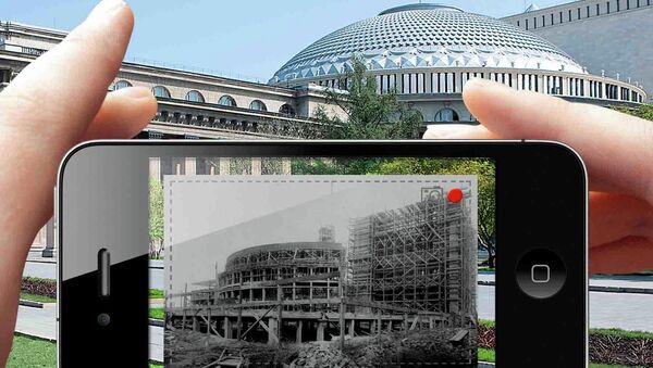 Приложение Historypin, с помощью которого можно увидеть здания в старинном облике