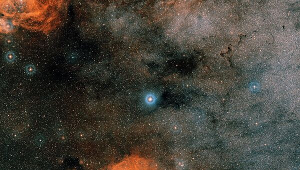 Область неба вокруг звезды Gliese 667C