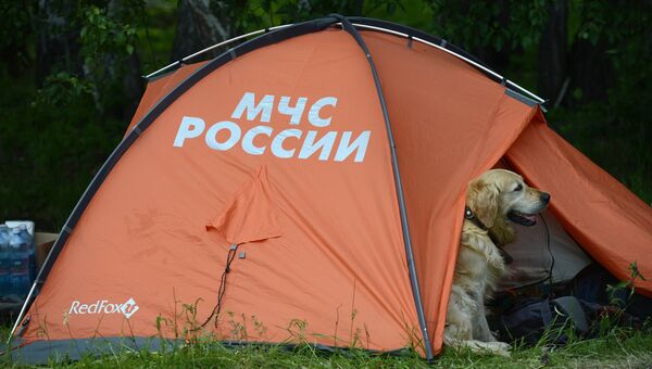 Палатка МЧС России. Архивное фото