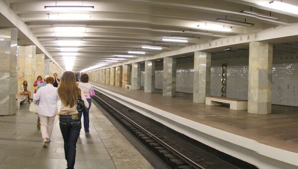 Станция метро Полежаевская в Москве. Архивное фото