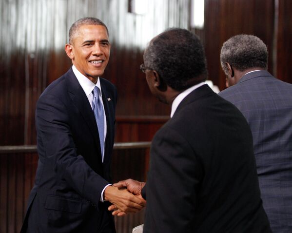 Президент США Барак Обама посетил Дакар в рамках его африканского турне