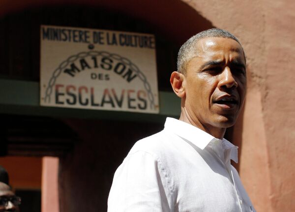 Президент США Барак Обама посетил Дакар в рамках его африканского турне