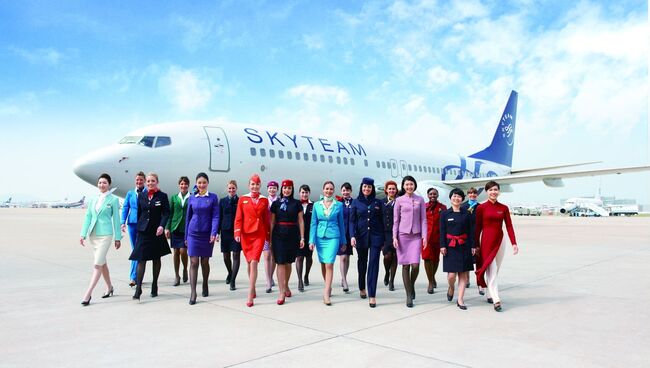 Бортпроводники альянса SkyTeam