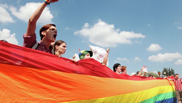 Митинг ЛГБТ-сообщества на Марсовом поле в Санкт-Петербурге