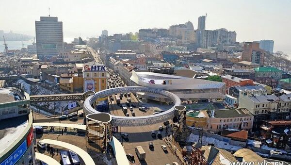 Проект кольцевого воздушного перехода в центре Владивостока