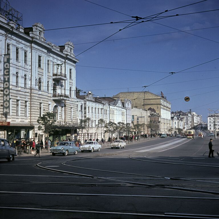 Улица Ленинская (ныне Светланская) во Владивостоке, 1967 год