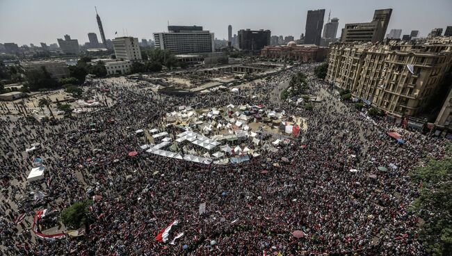 Противники президента Моххамеда Мурси митингуют на площади Тахрир