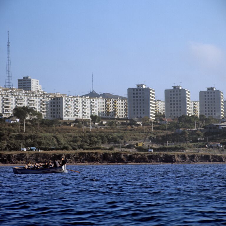 Жилой массив в районе Второй речки во Владивостоке, 1970 год