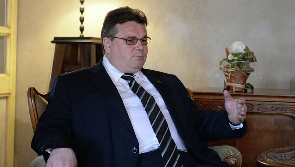 Министр иностранных дел Литвы Линас Линкявичюс. Архивное фото