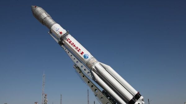 Ракета-носитель Протон-М на космодроме Байконур. Архивное фото