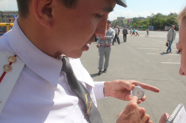 Дорожная полиция Красноярска вывела на улицы ретроавто