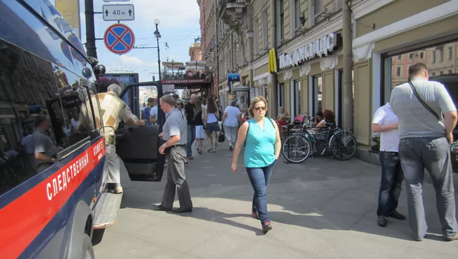 На месте взрыва в Санкт-Петербурге