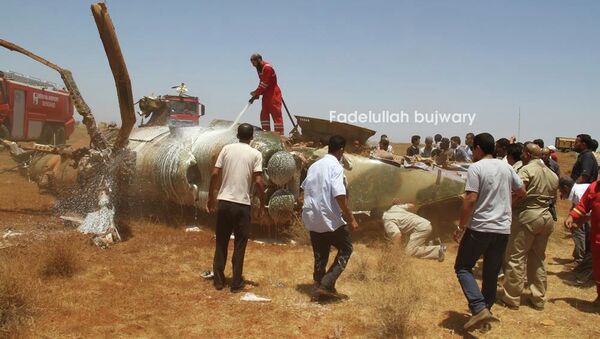 Крушение военного вертолета в районе ливийского города Бенгази