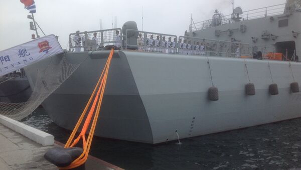 Прибытие кораблей ВМФ Китая во Владивосток