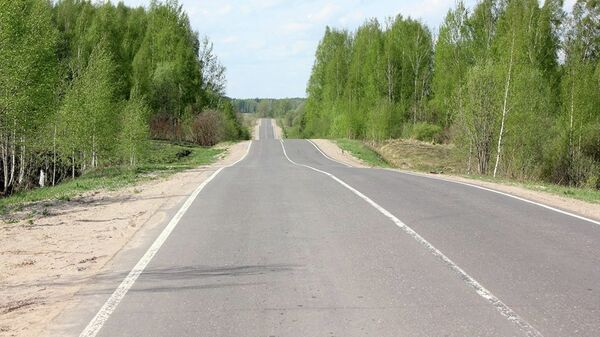 Дорога в Ленинградской области
