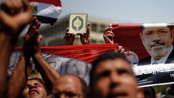Митинг сторонников Мурси в Каире