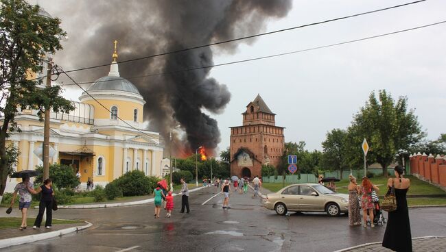 Пожар в Коломне