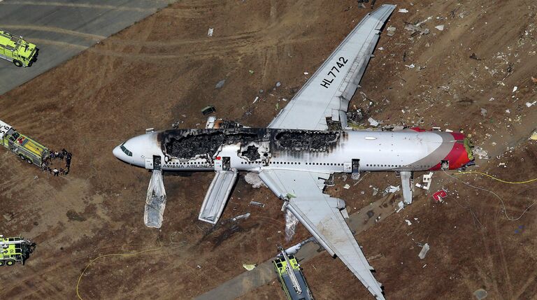 Самолет Boeing 777 авиакомпании Asiana Airlines