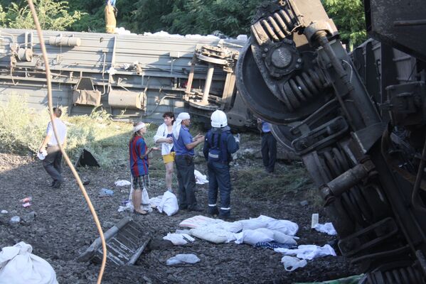 Крушение поезда на Кубани