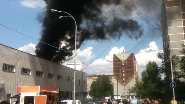 Пожар в ТЦ в Екатеринбурге