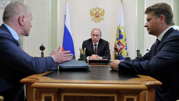 В.Путин встретился с главами Минтранса и Росрыболовства