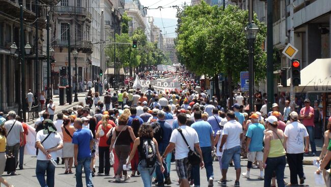 Митинг в Афинах. Архивное фото